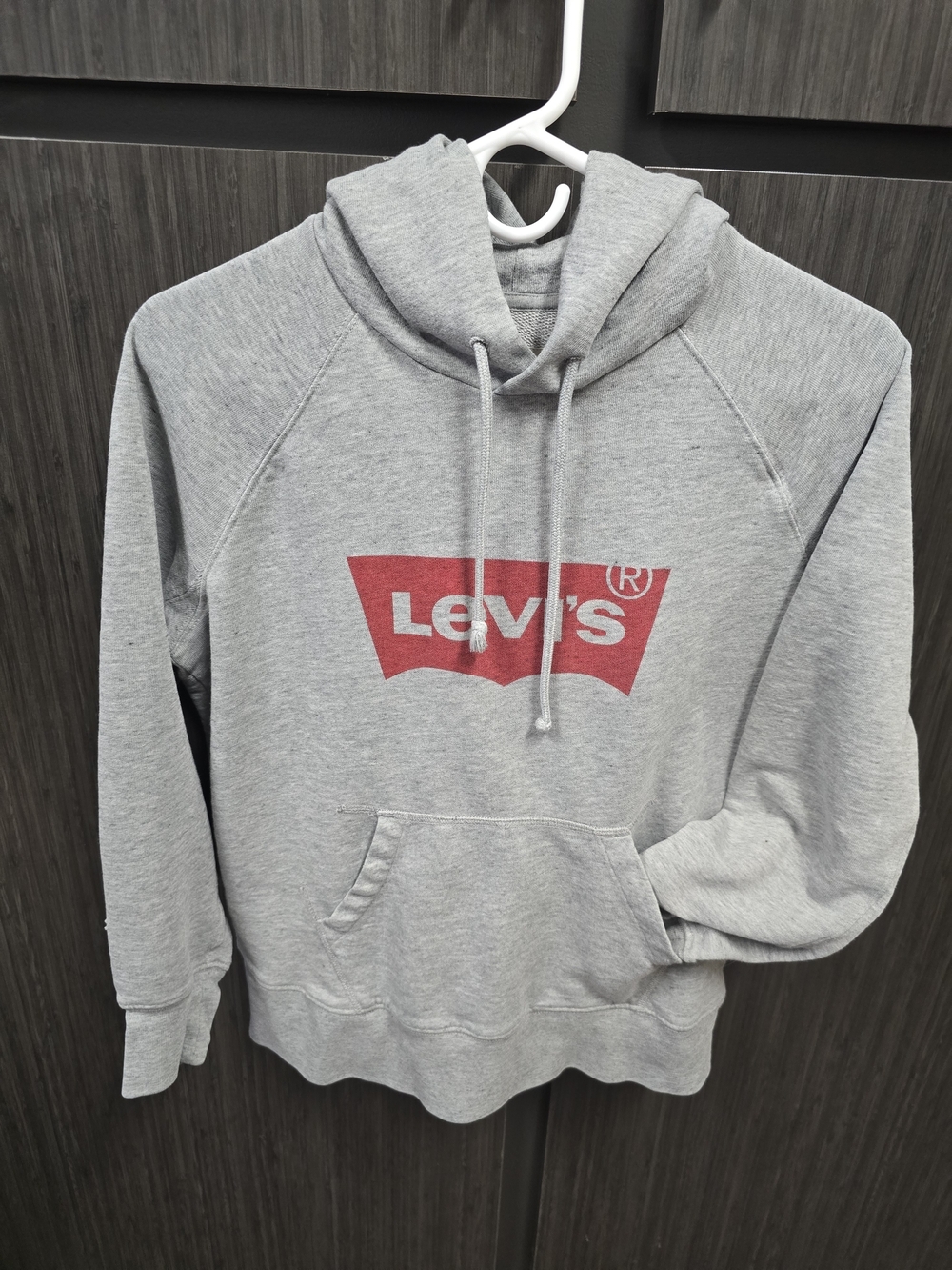 Levi's Gray Batwing Logo Pullover Hoodie Women's XS Sweatshirt